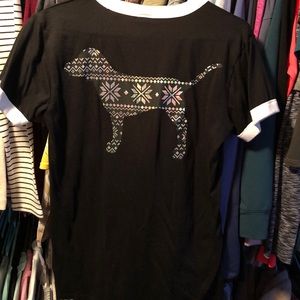 NWOT holographic Pink shirt